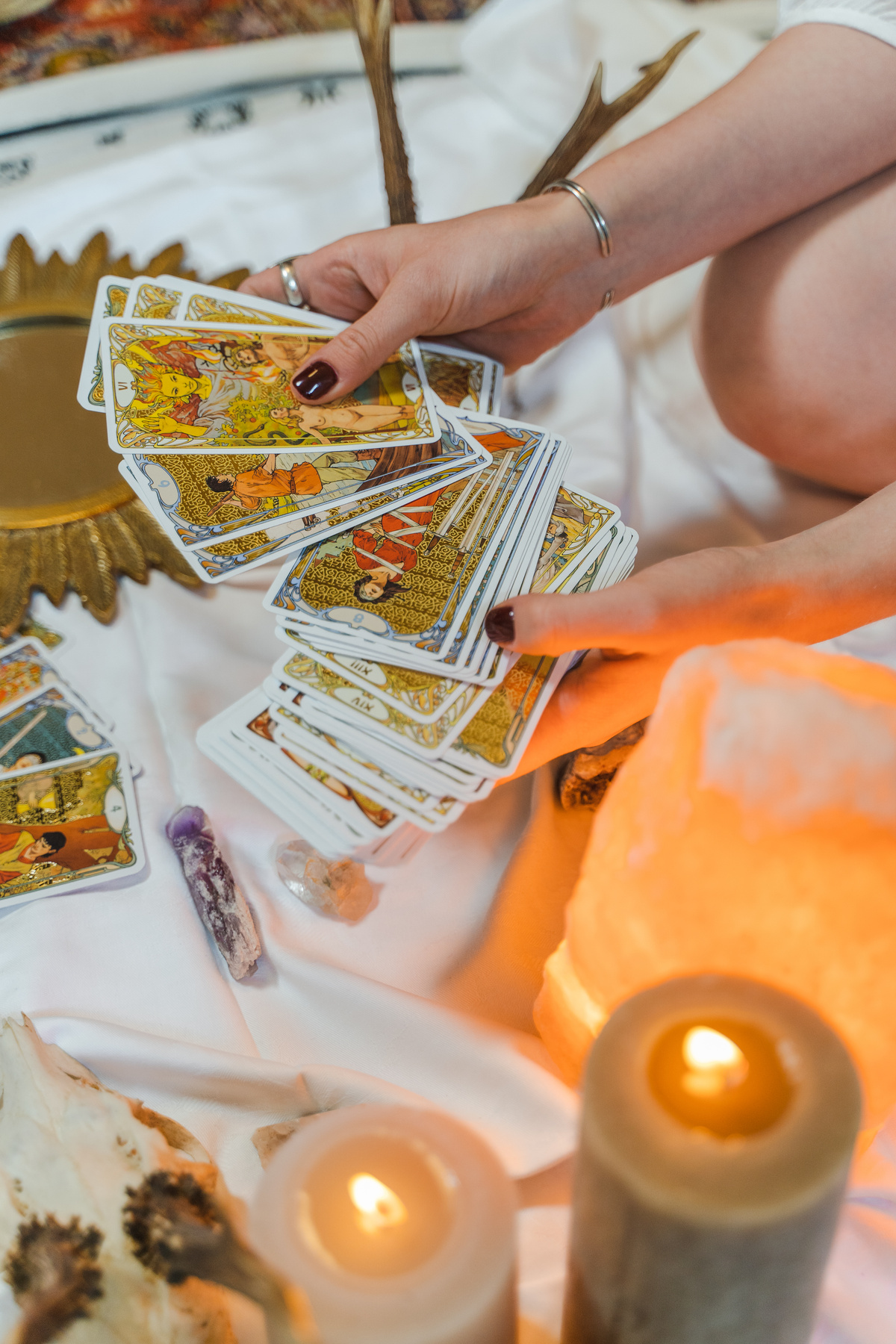 Woman Reading Tarot Cards 